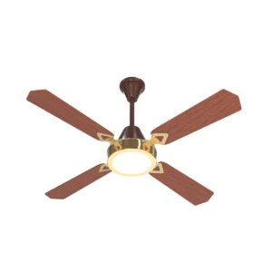 Ventilador de techo Moddo con control luz led 300RPM cedro