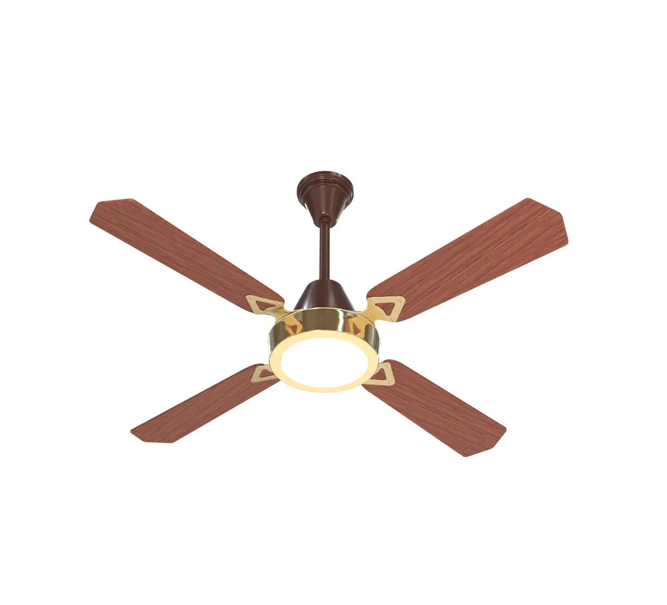 Ventilador de techo Moddo con control luz led 300RPM cedro